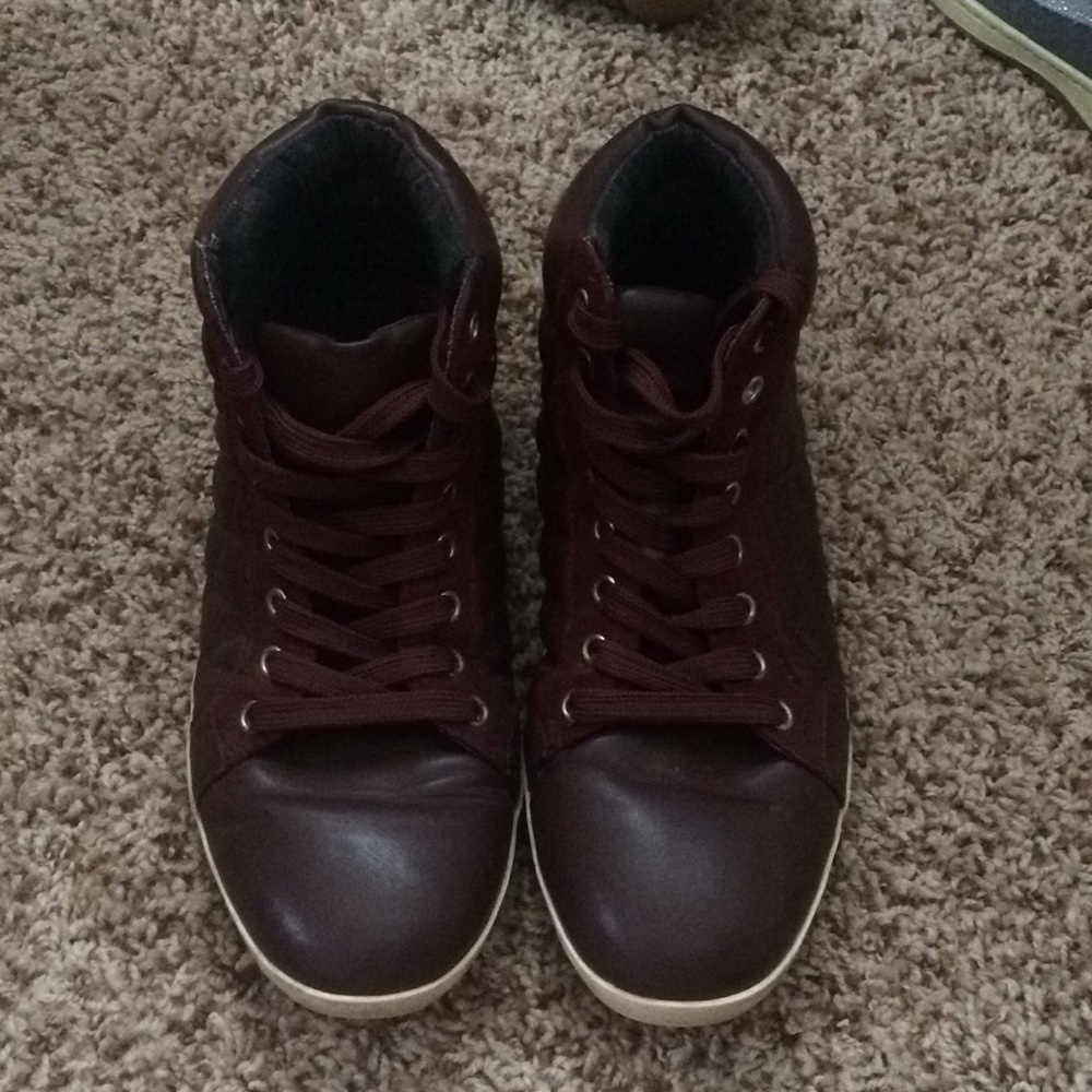LOWEST PRICE!! Maroon forever 21 high top sneakers